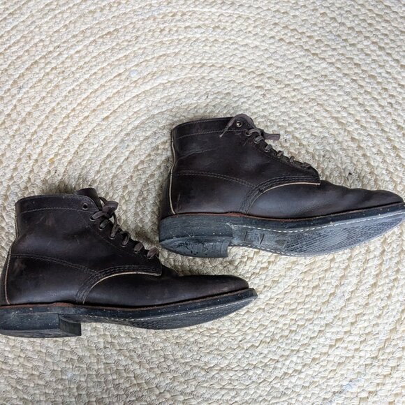 Red Wing Merchant 8061 Ebony Harness Lace Up Low Top Boots Unisex Men's 7 - Picture 9 of 13